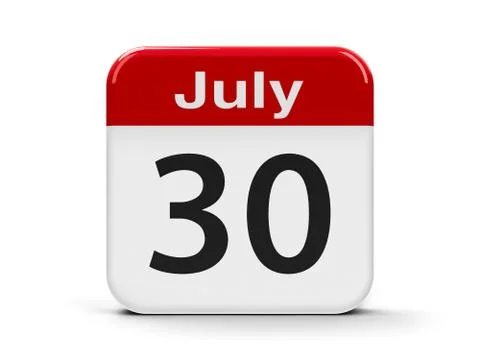 30th July Stock Illustration