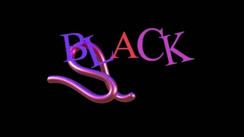 31 Animation Text Cartoon Effect Black Friday v3 库存影片 133057867