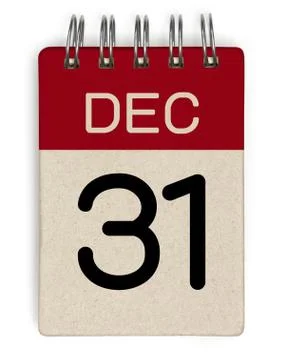 31 dec calendar Stock Illustration