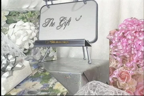 3102Cut The Gift Table Stock Footage 801019