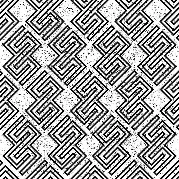311 Seamless pattern with outline geometric forms. Illustrazione stock