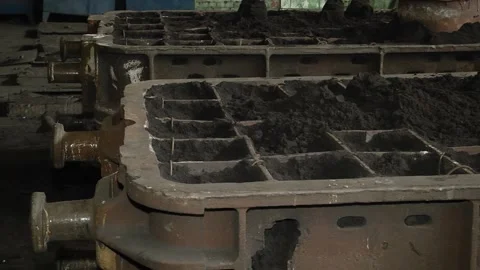 313. Production department of casting in the flask. Stock Footage 94225875
