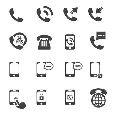 314 phone icon Stock Illustration