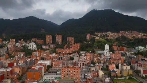 Chapinero Pan Out, Bogota, Colombia - Aerial Drone