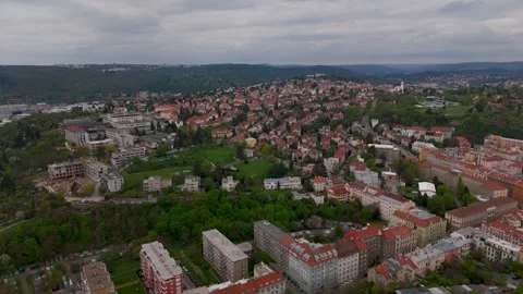 Residential Buildings, Zluty Kopec, Brno, Czechia - Aerial Drone Residential Buildings, Zluty Kopec, Brno, Czechia - Aerial Drone