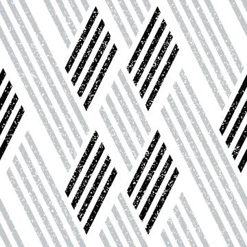 3186 Seamless pattern with black and silver gray segments Illustrazione stock