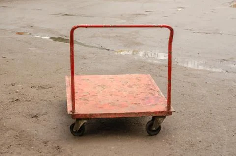 31A Heavy Duty Folding platform trolley truck with 500 Kg Capacity. Stock Photos
