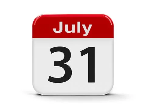 31st July Stock Illustration