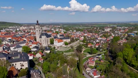 Breuer Gardens, Kutna Hora, Bohemia, Czechia - Aerial Drone Breuer Gardens, Kutna Hora, Bohemia, Czechia - Aerial Drone
