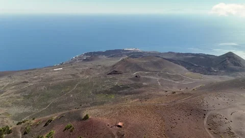 Flying Across Fuencaliente, La Palma, Canary Islands, Spain - Aerial Drone Flying Across Fuencaliente, La Palma, Canary Islands, Spain - Aerial Drone