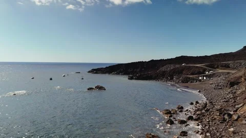 Volcanic Coastline of La Palma, Canary Islands, Spain - Aerial Drone Volcanic Coastline of La Palma, Canary Islands, Spain - Aerial Drone