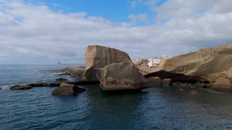 Rocks of San Miguel de Tajao, Tenerife, Canary Islands - Aerial Drone