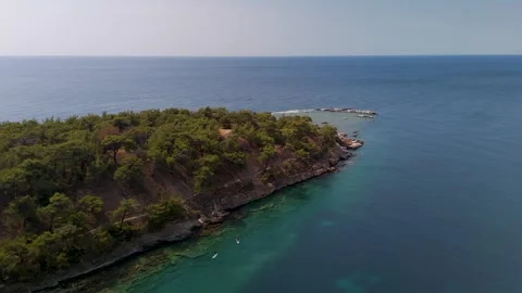 Ancient Quarries at Alyki Peninsula, Thasos, Greece - Aerial Drone Ancient Quarries at Alyki Peninsula, Thasos, Greece - Aerial Drone