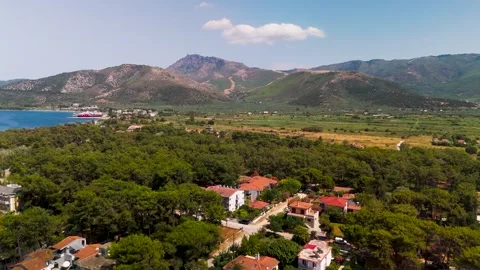 Kallirachi, Thasos, Greece - Aerial Drone Kallirachi, Thasos, Greece - Aerial Drone