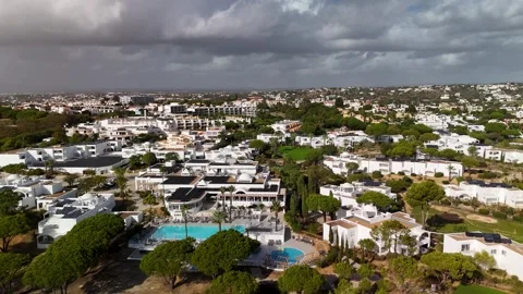 Pan out from Evaristo, Albufeira, Algarve, Portugal - Aerial Drone Pan out from Evaristo, Albufeira, Algarve, Portugal - Aerial Drone