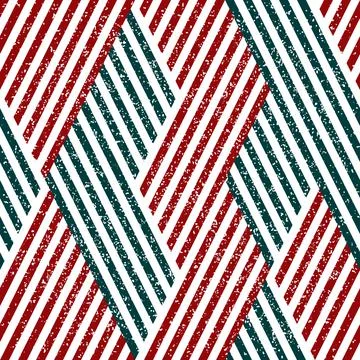 3215 Seamless pattern with red and green stripes 스톡 일러스트