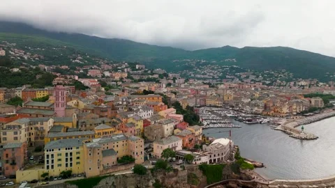 Bastia, Cap Corse, Corsica, France - Aerial Drone