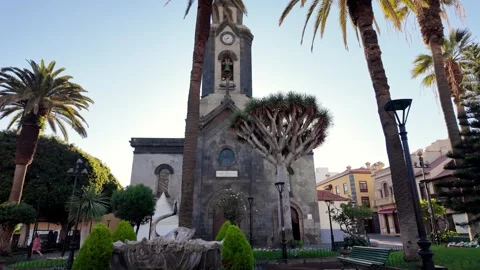 Approach Iglesia de la Peña de Francia at Sunrise, Puerto de la Cruz, Tenerife