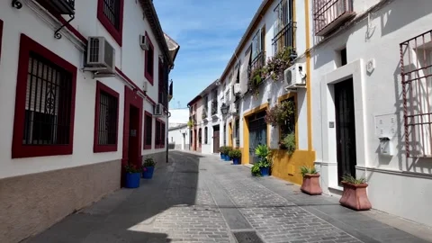 Traditional Street in San Basilio District of Cordoba, Andalusia Traditional Street in San Basilio District of Cordoba, Andalusia