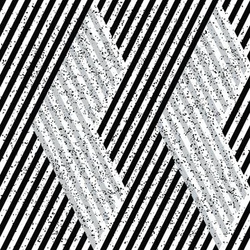 3287 Abstract pattern with black and silver gray stripes Stock Illustration