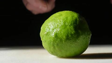 3297 Lime Being Sliced Close Up, 4K Stock Footage 48785292