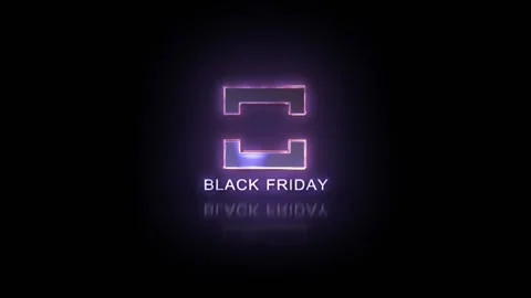 33 Animation Text Lux Metallic Effect Black Friday 스톡 동영상 134148608
