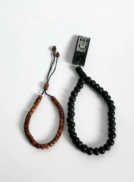 33 beads models for dhikr after prayer Stock Photos