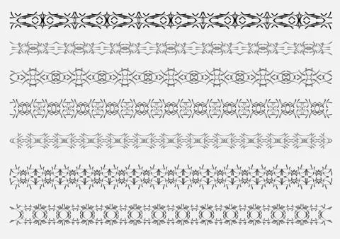 33 dividers Stock Illustration