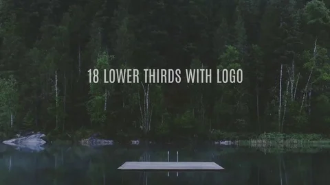33 Minimal Lower Thirds Titles Stock After Effects