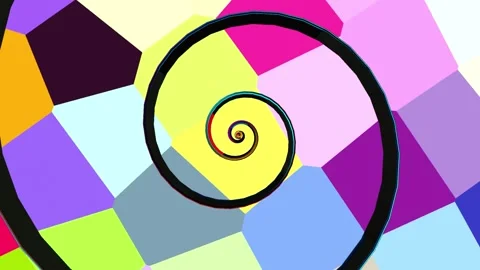 33 seconds spiral spinning random moving turning background animation Stock Footage 310821569