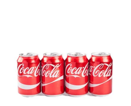 330ml Coca cola cans Stock Photos