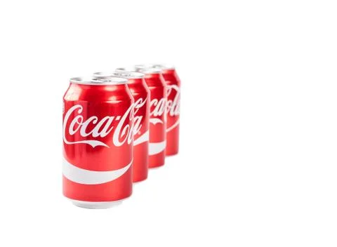 330ml Coca cola cans Stock Photos
