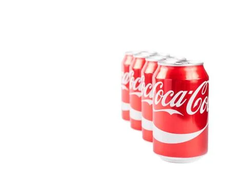 330ml Coca cola cans Stock Photos
