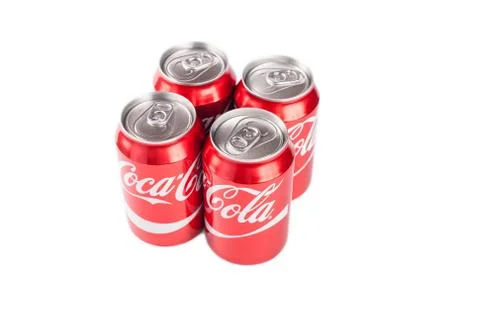 330ml Coca cola cans Stock Photos