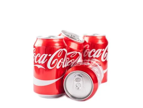 330ml Coca cola cans Stock Photos