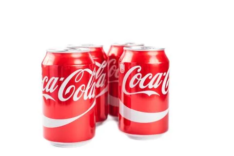 330ml Coca cola cans Stock Photos