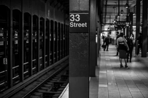 33rd Street Train 写真素材