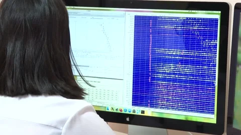 3/4 Seismograph Machine Showing Recording Earthquake Tremors Stock Footage 234079853