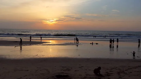34 Sunset View Of Tropical Beach In Phuket Thailand Asia Stock Footage 297185247