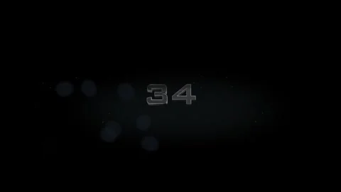 34 title metal text on black alpha channel background Stock Footage 295815342