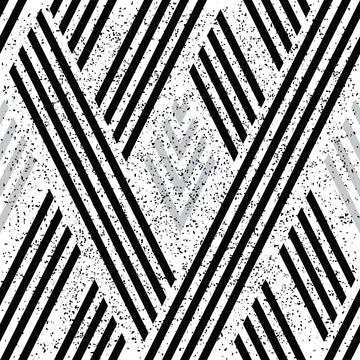 3411 Seamless pattern with black and silver gray lines 스톡 일러스트