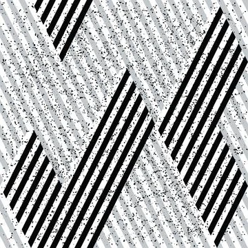 3413 Seamless pattern with black and silver gray lines 스톡 일러스트