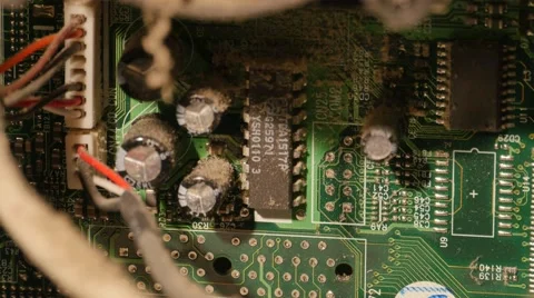 3448 Computer Data Storage Covered in Old Dust, 4K Stock Footage 49579721