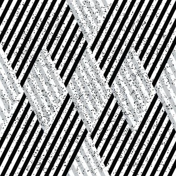3455 Slanting pattern with  black and silver gray stripes Stock Illustration