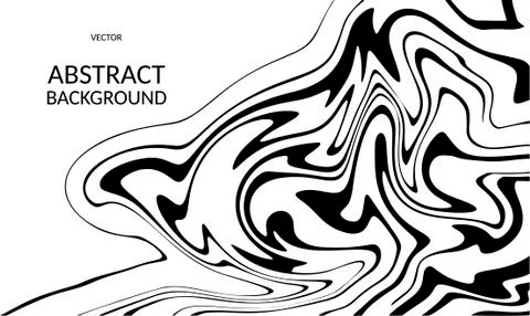 34Vector abstract background black stripes zebra print effect on white Stock Illustration