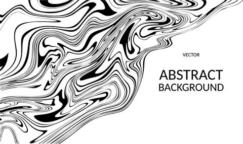 34Vector abstract background black stripes zebra print effect on white Stock Illustration
