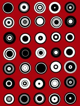 35 Circle Graphic Elements Stock Illustration