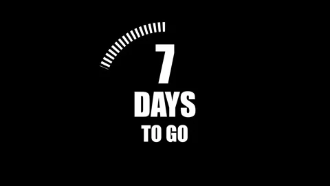 35 days motion graphics running numbers counting animation Stock Footage 321469889