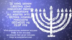 35 Hanukkah Symbols Stock After Effects