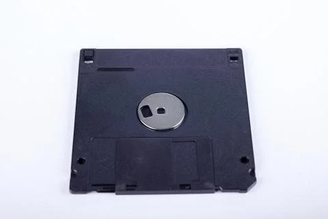 3.5'' inch floppy disk isolated on white background Stock Photos